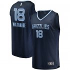 Camiseta Yuta Watanabe 18 Memphis Grizzlies Icon Edition Armada Hombre